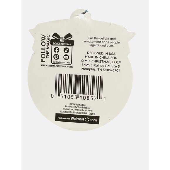 Mr. Christmas Snowman Knee Hugger Soft Plush With Vinyl Face Indoor Use Only - Picture 5 of 10